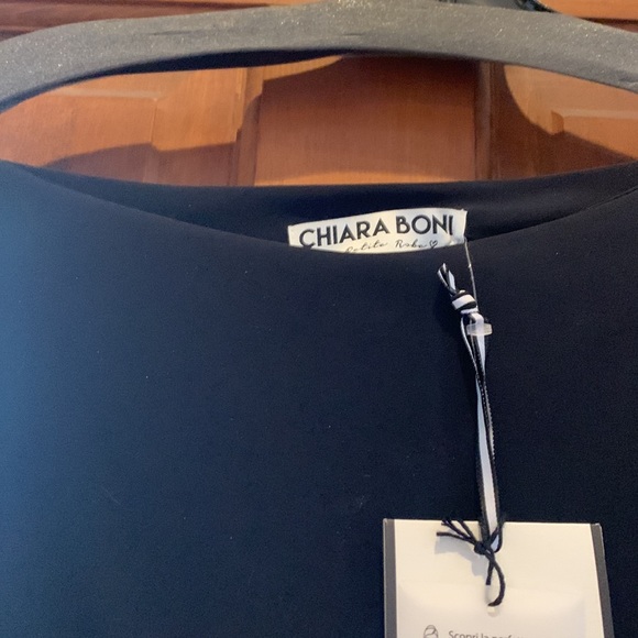 NWT Chiara Boni shift dress with crochet sleeves size 8 - Picture 3 of 6